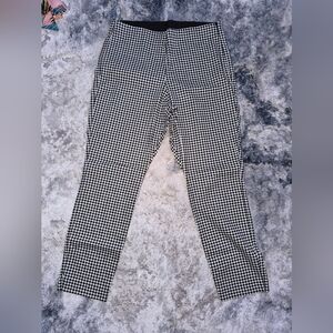 Black and White Houndstooth Pants